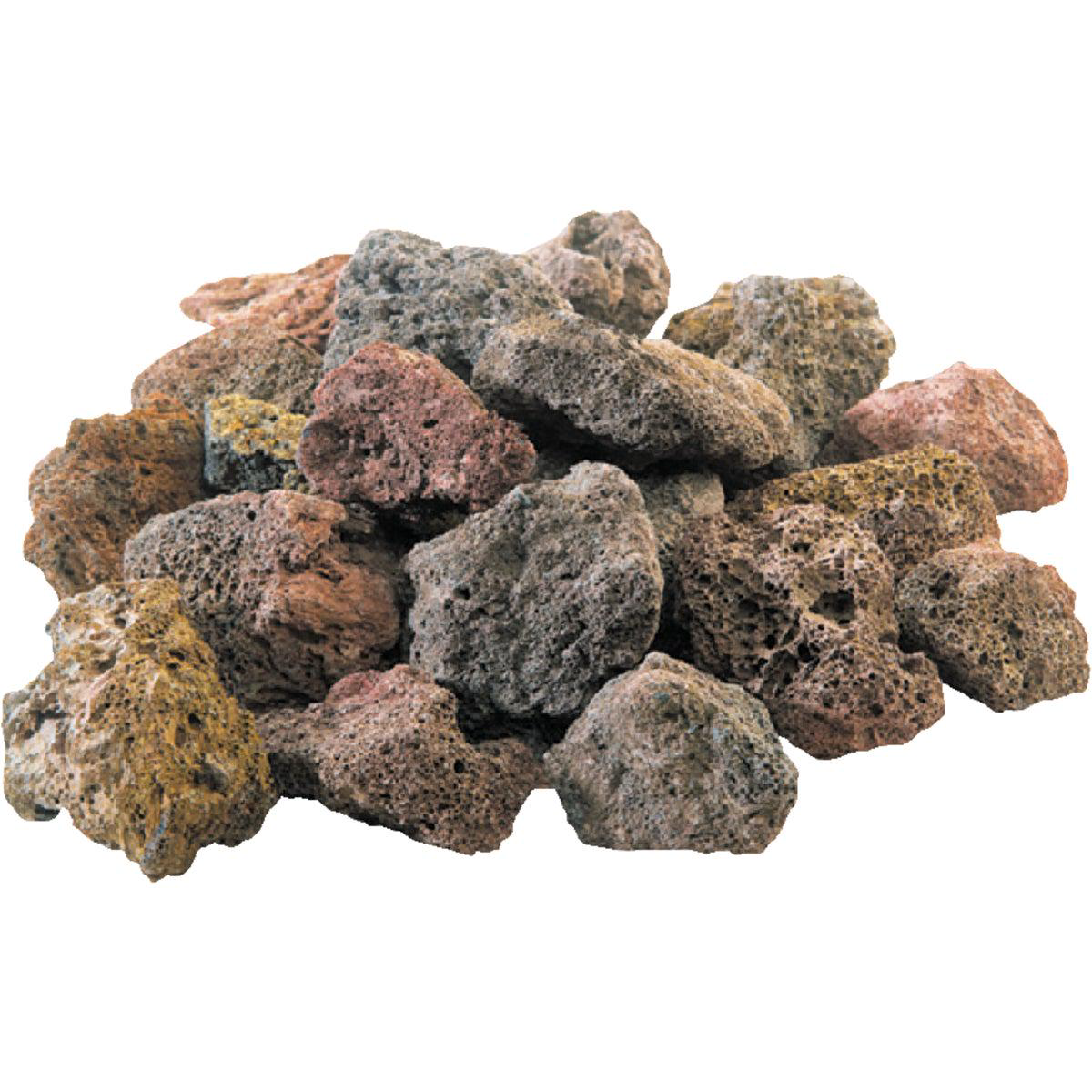 GrillPro 7 Lb Assorted Color Lava Rock