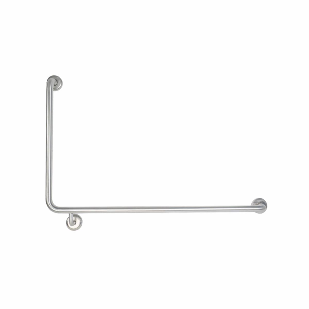 Johnson Suisse Grab Rail Angled 90 Degree 950x600mm Right Hand Side Stainless Steel