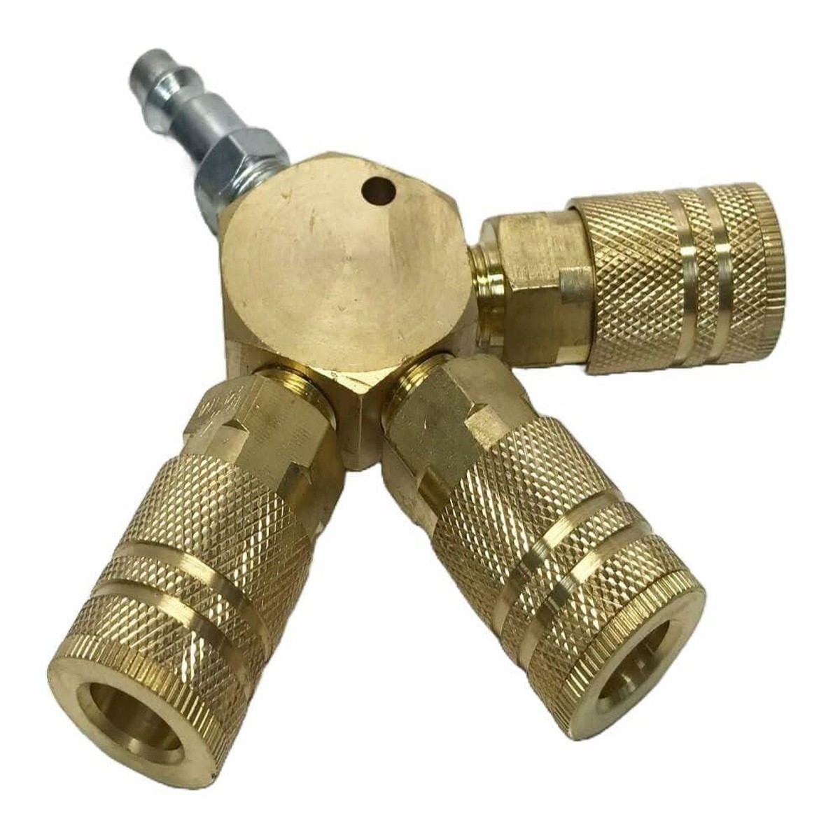 Rolair 3-Way Hex Manifold, M-HEX3CP-14-1C