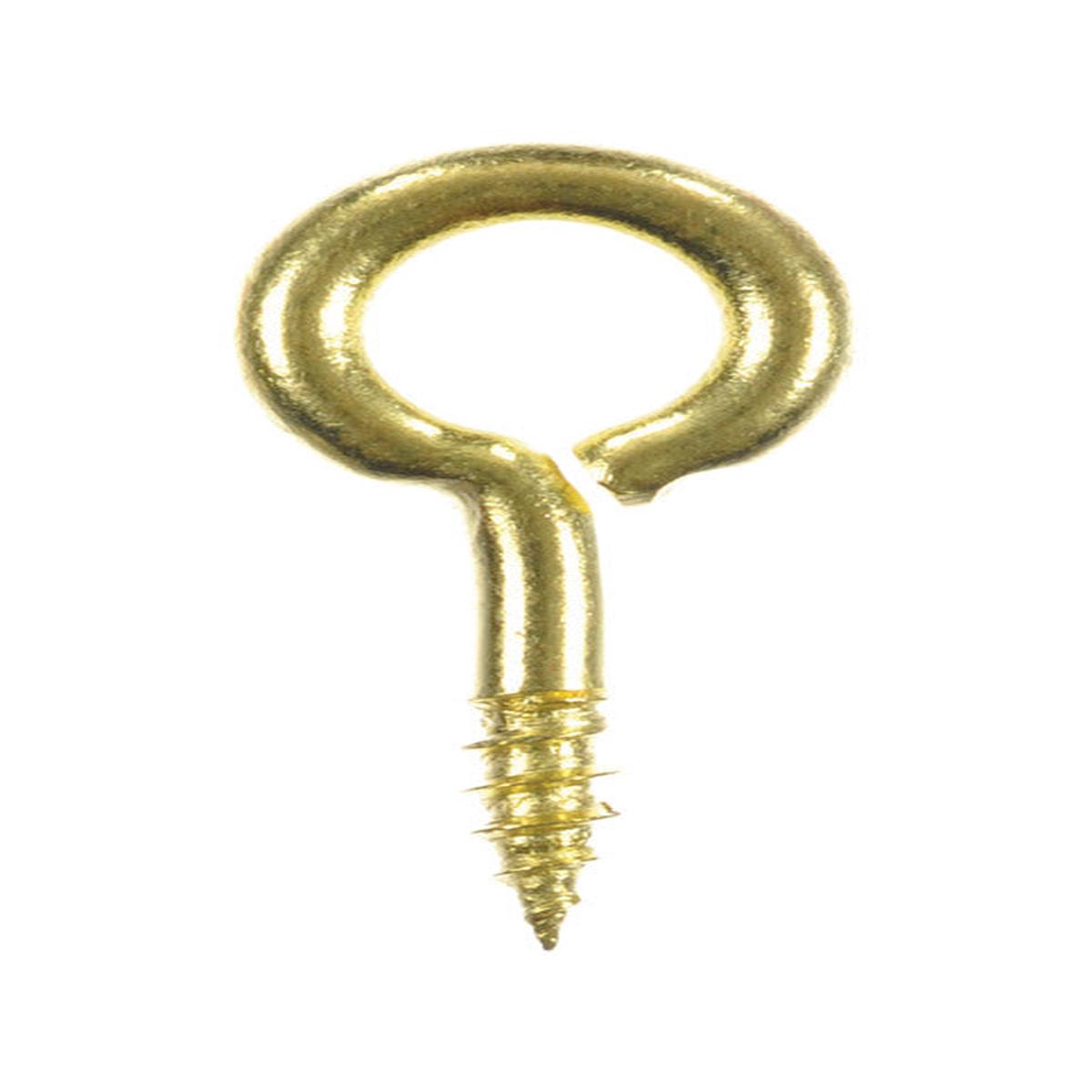 Ace 7/64 3/4 in. L Polished Brass Screw Eye 7 pk