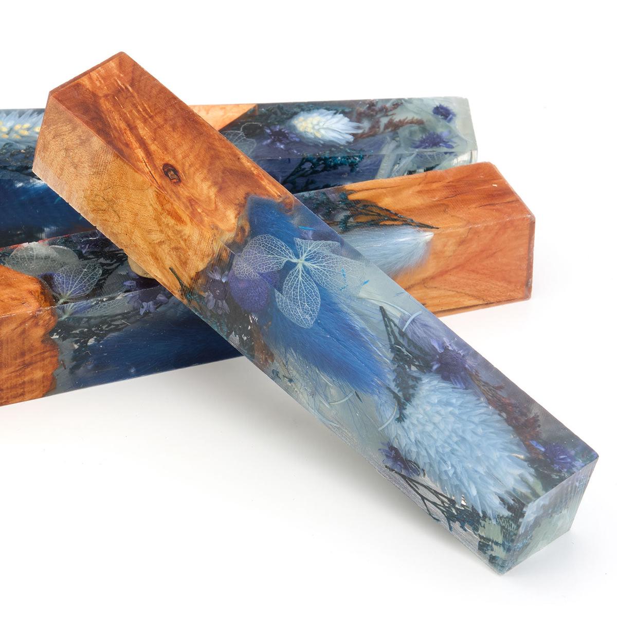 Hybrid Floral Pen Blank – Mystic Waters