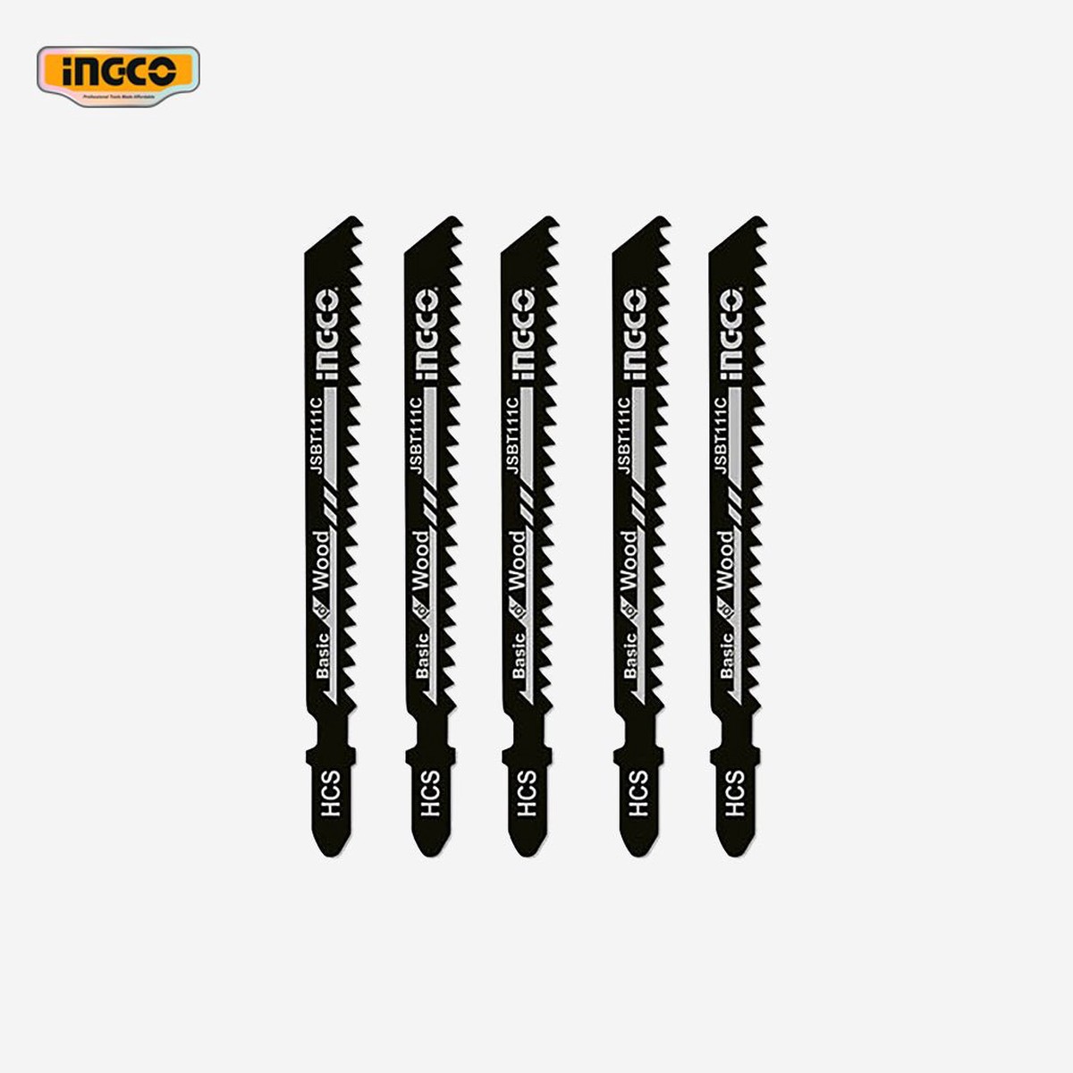 Ingco 5PCS Jigsaw Blade JSBT111C