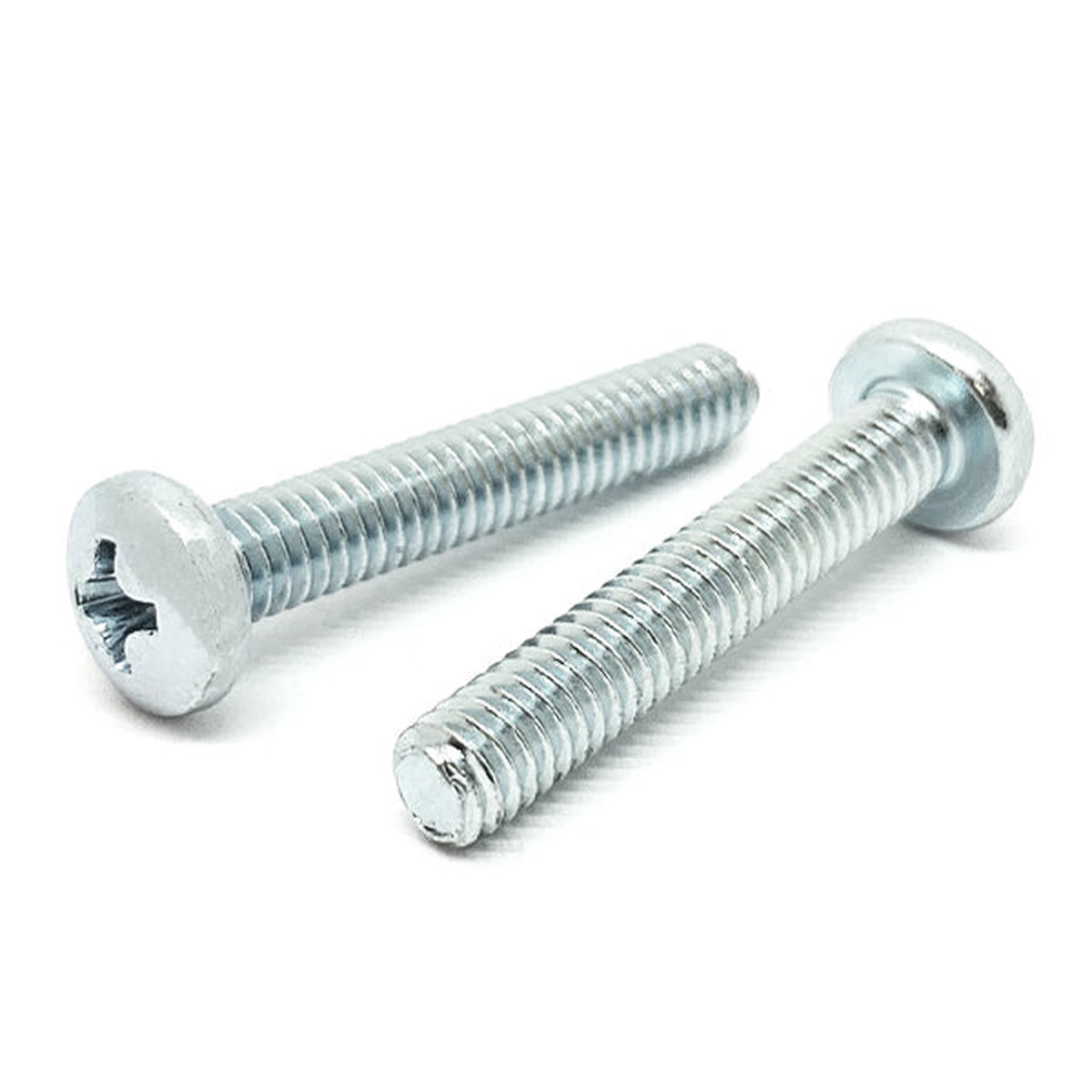 M6-1.0×50 Phillips Pan Head Machine Screws Steel Zinc
