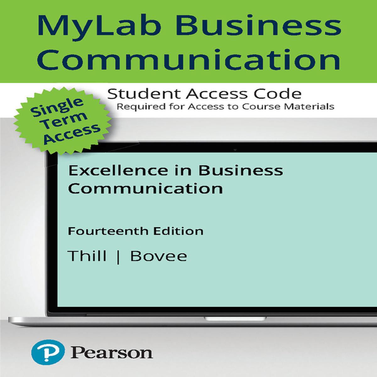 MyLab Excellence in Business Communication with Pearson eText Access Code
