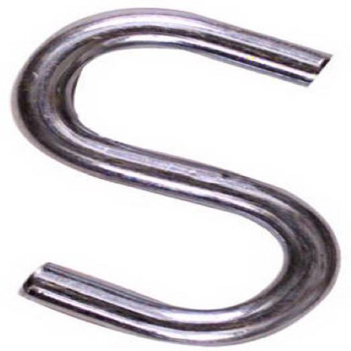 National N273-433 2-1/2″ Heavy Duty Zinc Plated Open S Hooks in Bulk – Quantity of 25