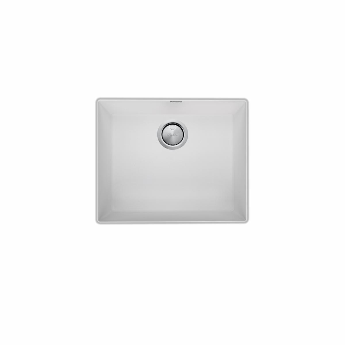 Oliveri Santorini Large Bowl Undermount Sink White