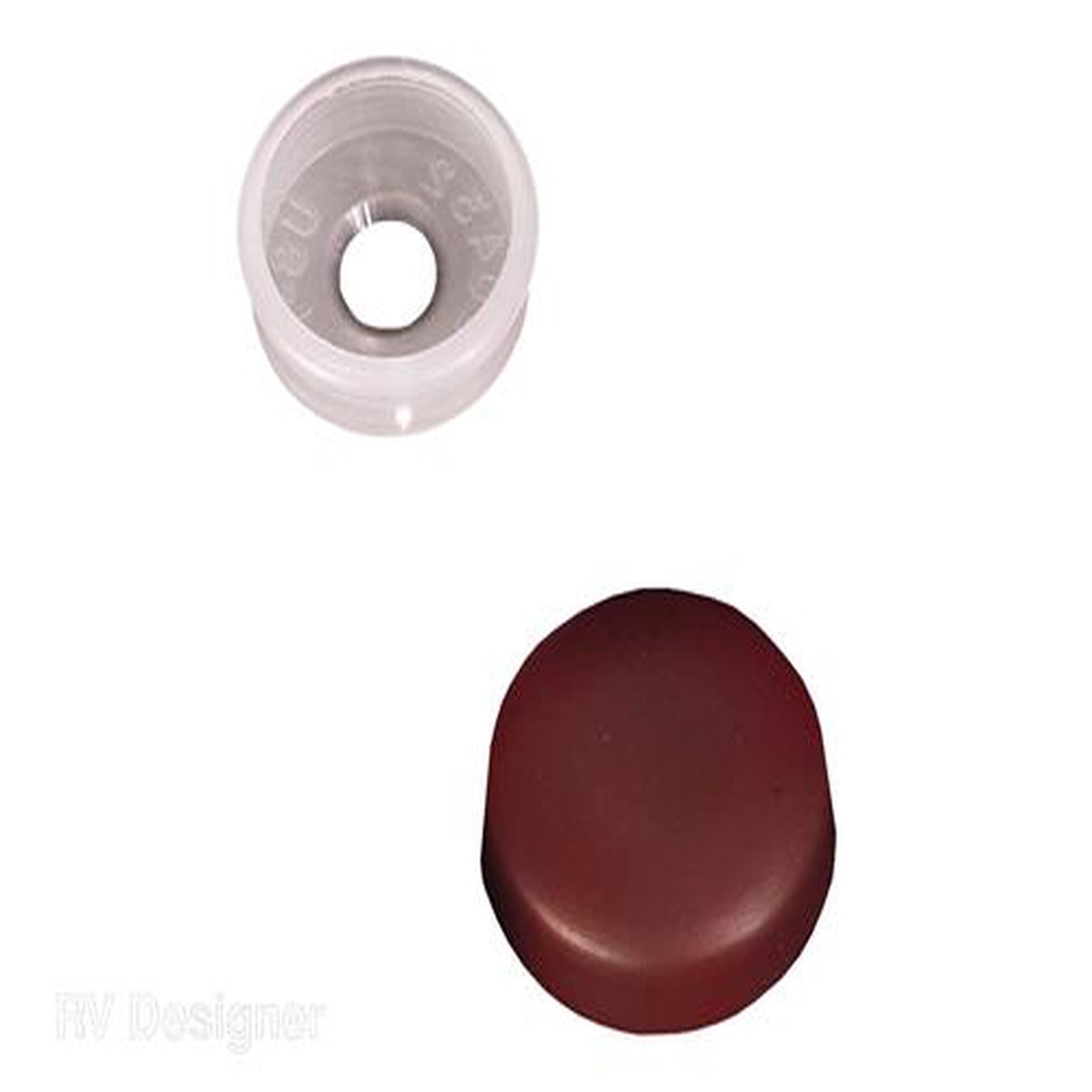 RV Designer Screw Covers, Brown, Pack of 14