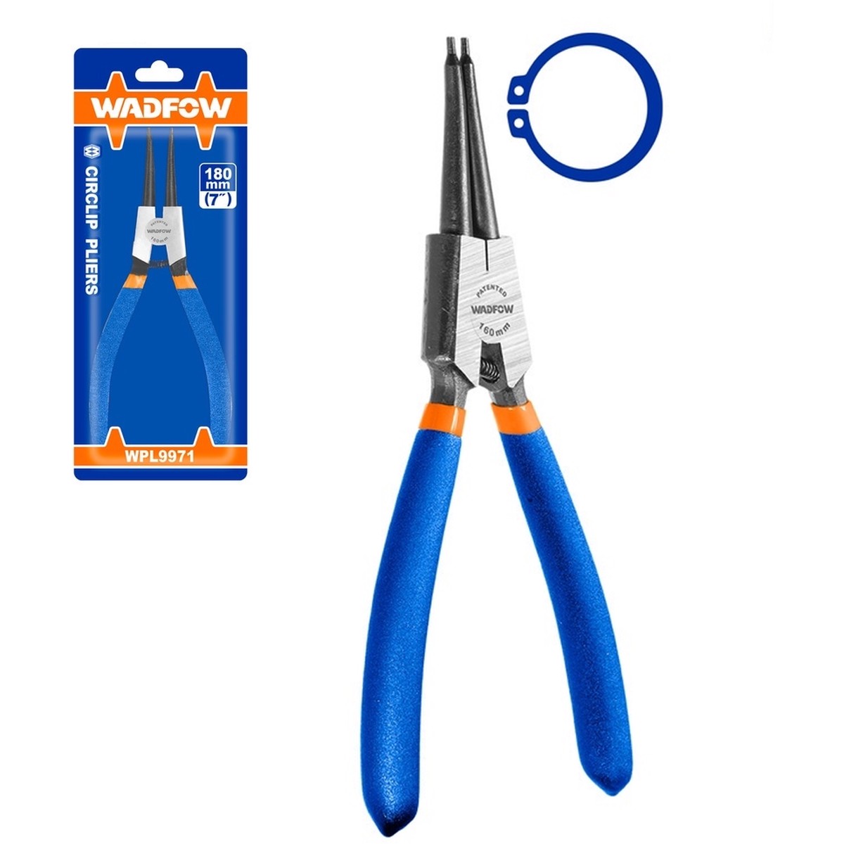 Wadfow WPL9971 Straight Circlip Pliers 7″(External)