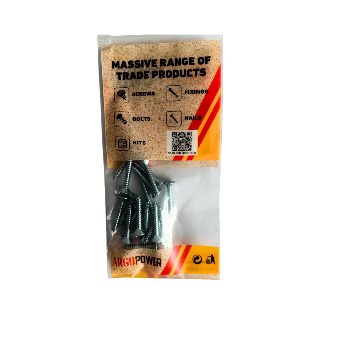 WOOD SCREW PH CSK #8 1″ 20PC ZP