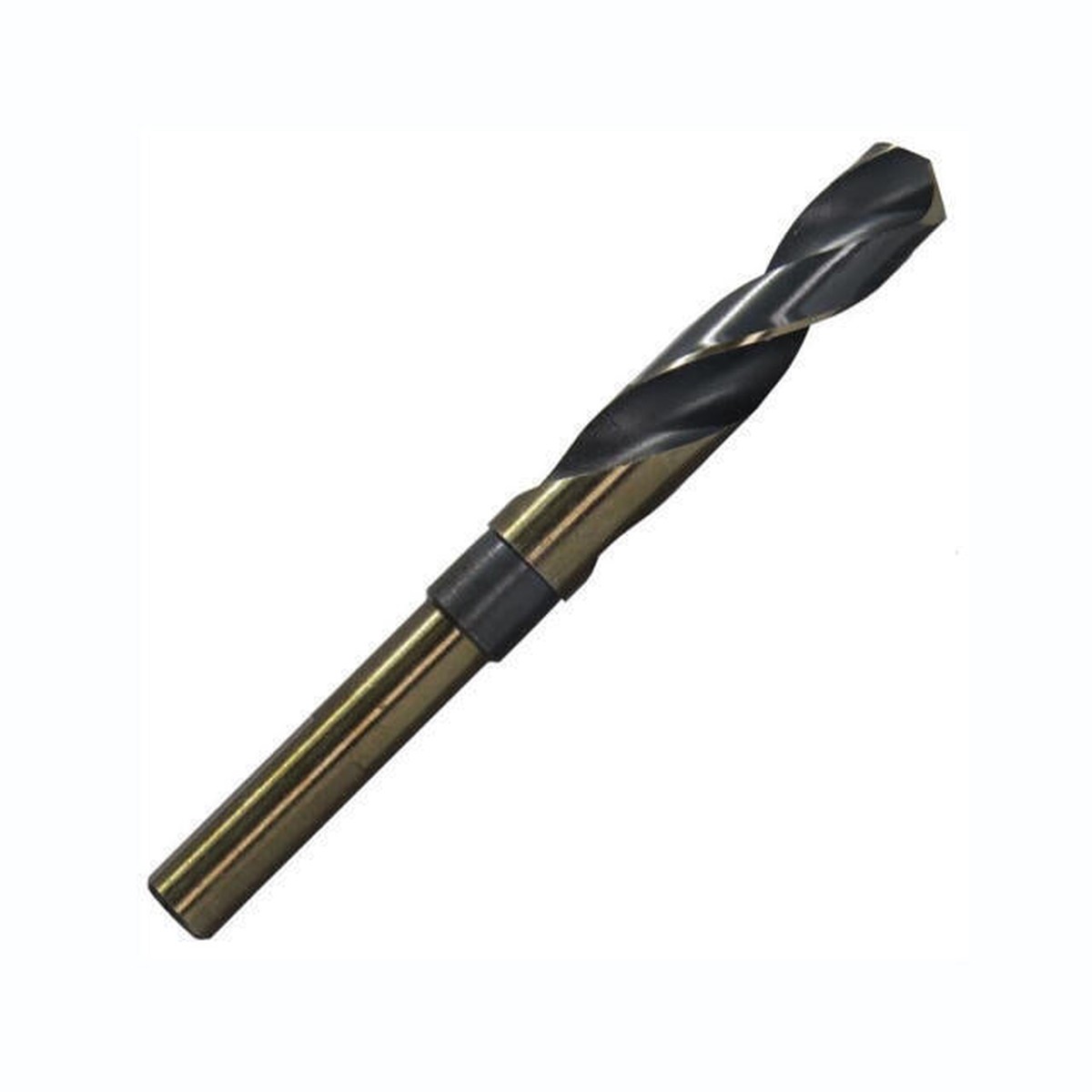 37/64″ HSS Reduced Shank Black & Gold 135 Drill Bit, 3/8″ Shank