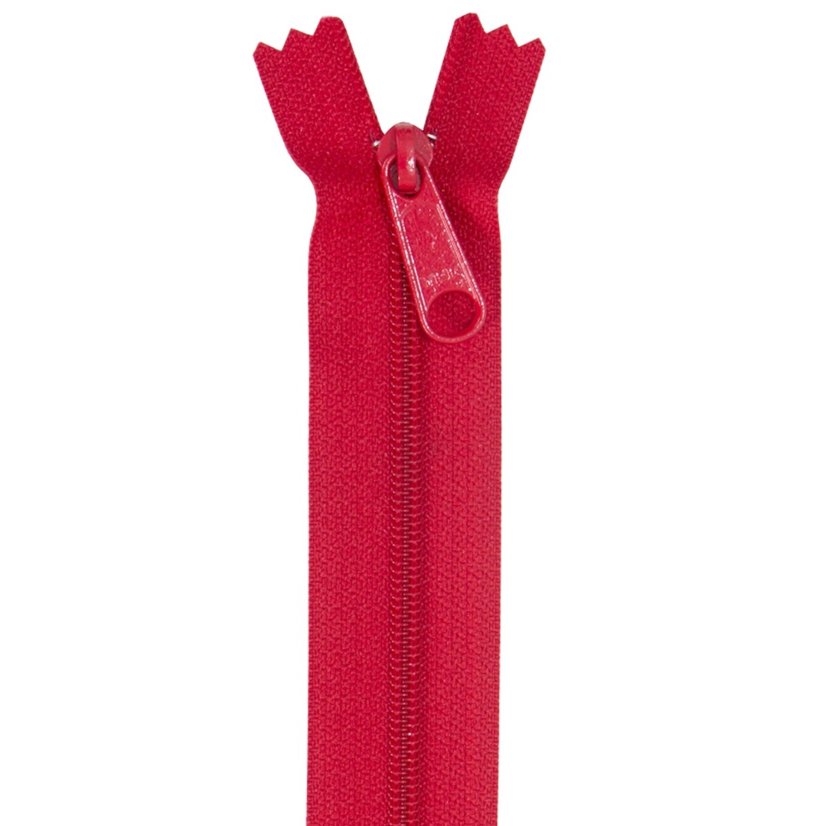 Handbag Zipper, 24 in, Hot Red