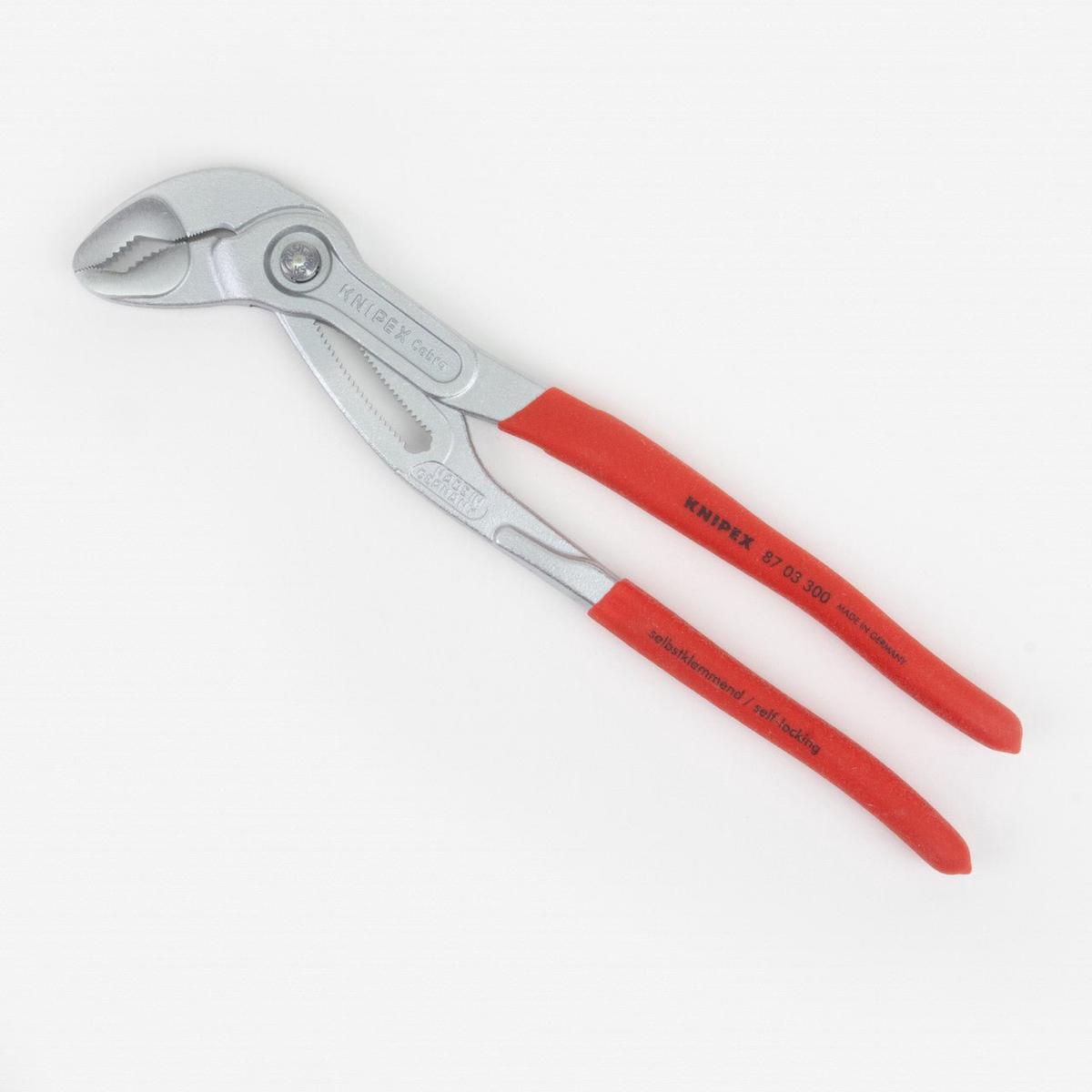 Knipex 12″ Cobra Pliers – Chrome w/ Plastic Grip