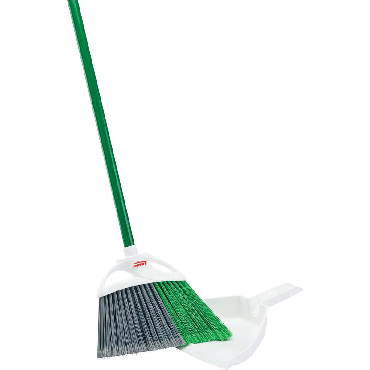 Libman 11 In W x 535 In L Steel Handle Precision Angle Broom with Dustpan