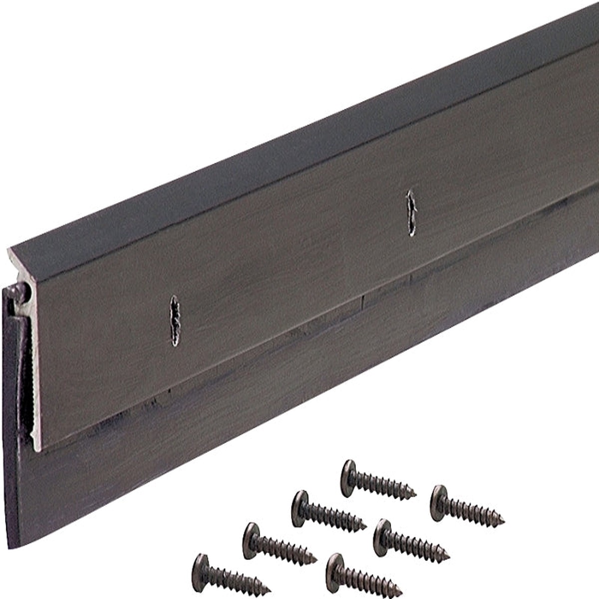 M-D 68254 Door Sweep 36 in L 1-14 in W Aluminum Flange Neoprene Insert