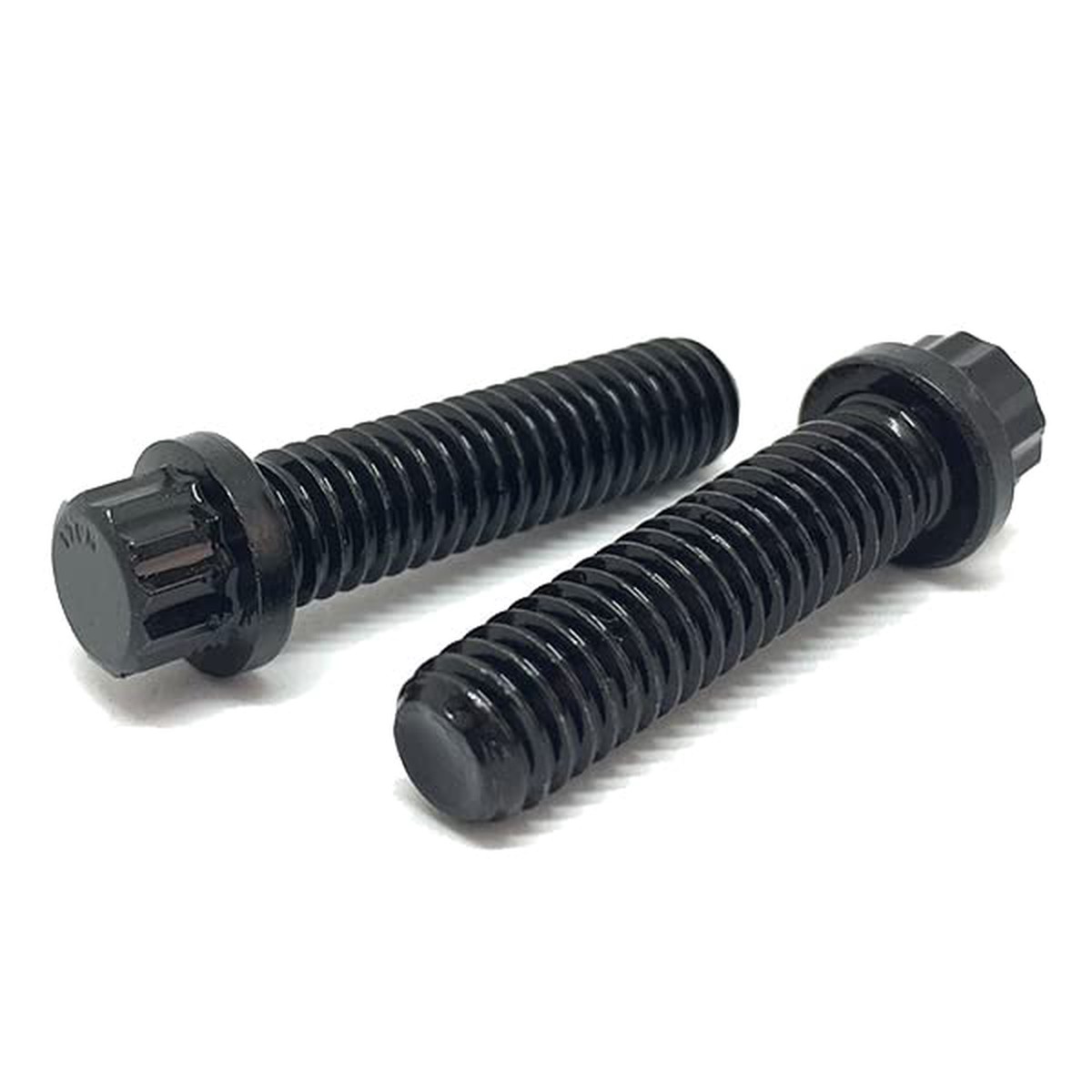 M6-1.00×20 Metric 12 Point Flange Screws Class 12.9 Black Oxide