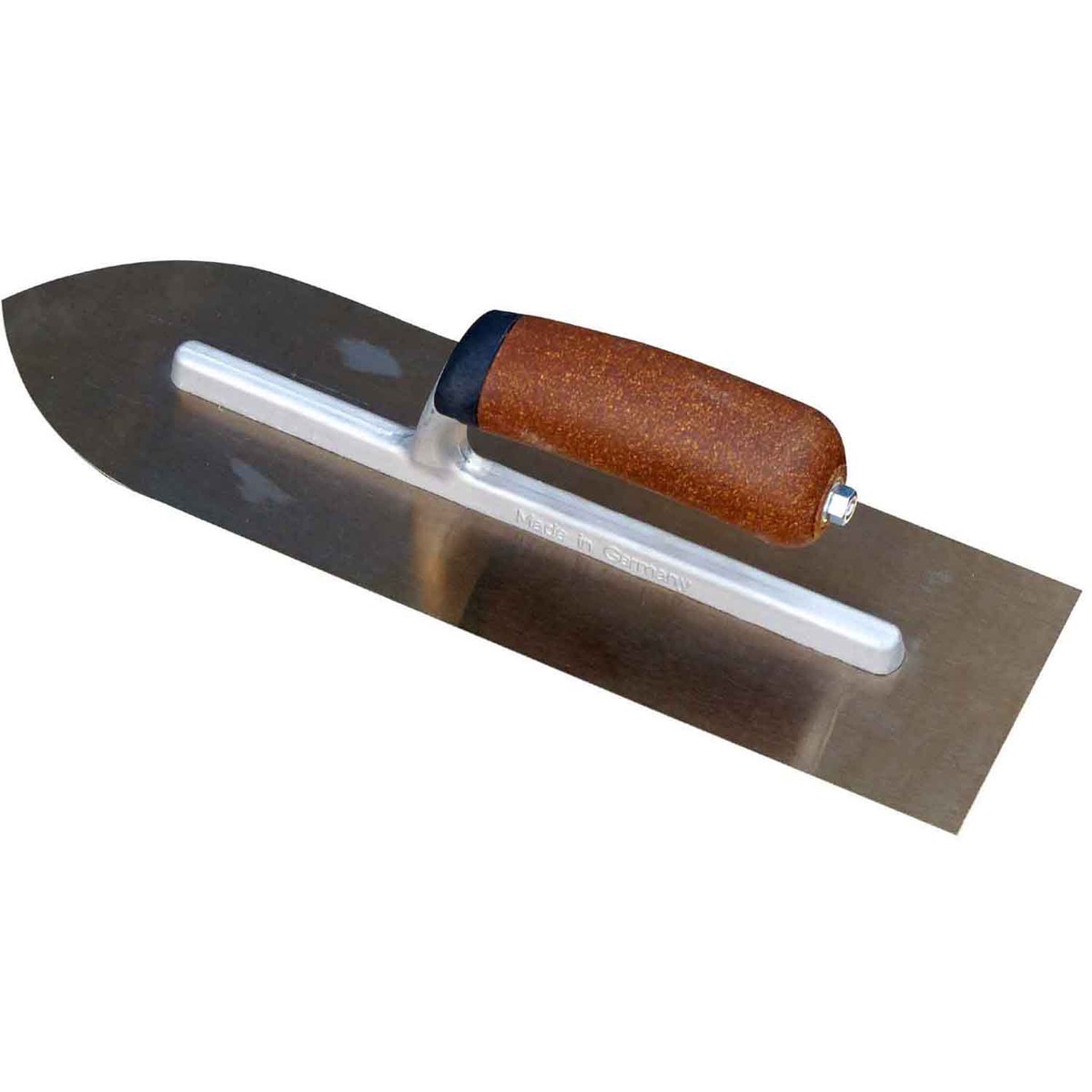 Marco Pro – German Premium Pointed Concrete Trowel – Golden Stainless – 355 X 100mm – Cork Handle