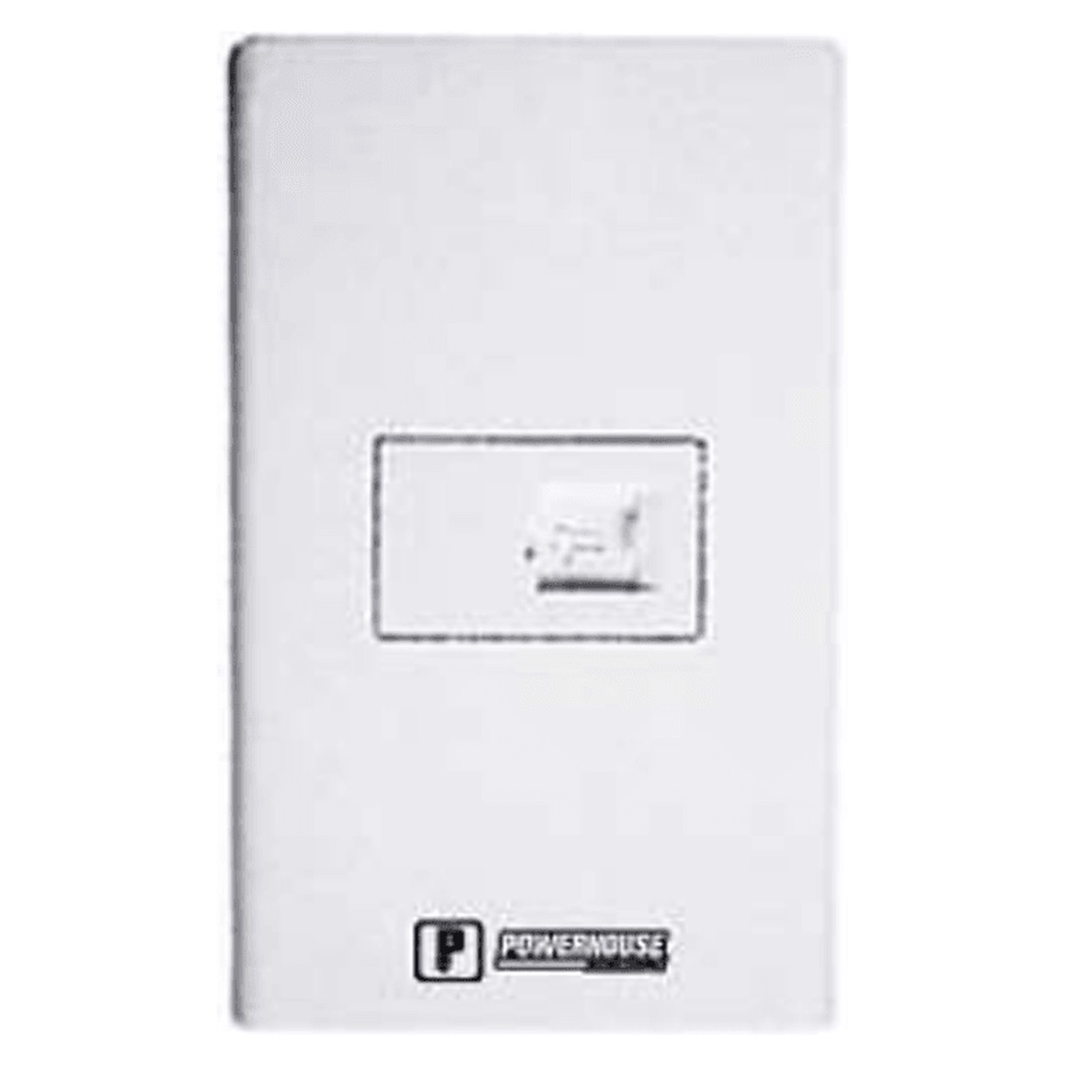 Powerhouse Electric 1 Gang Plate w/ Telephone Outlet