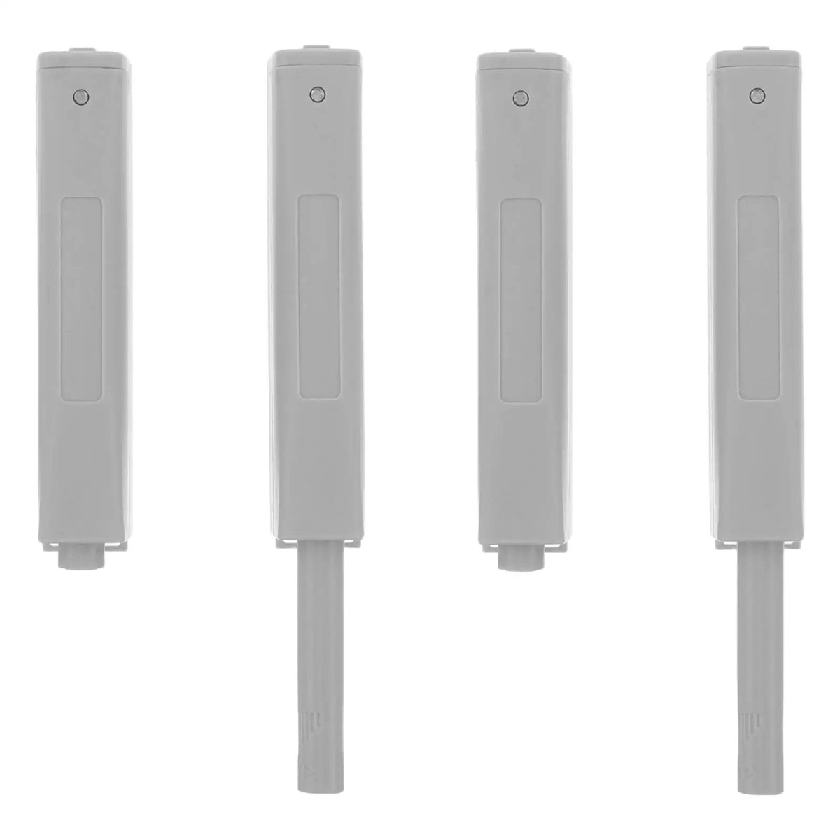 Push To Open Cabinet Hardware 4 Pack Plastic Touch Latches Invisible Lock Handle Free Modern Design For Drawers And Closet Doors In Home And Kitchen Use