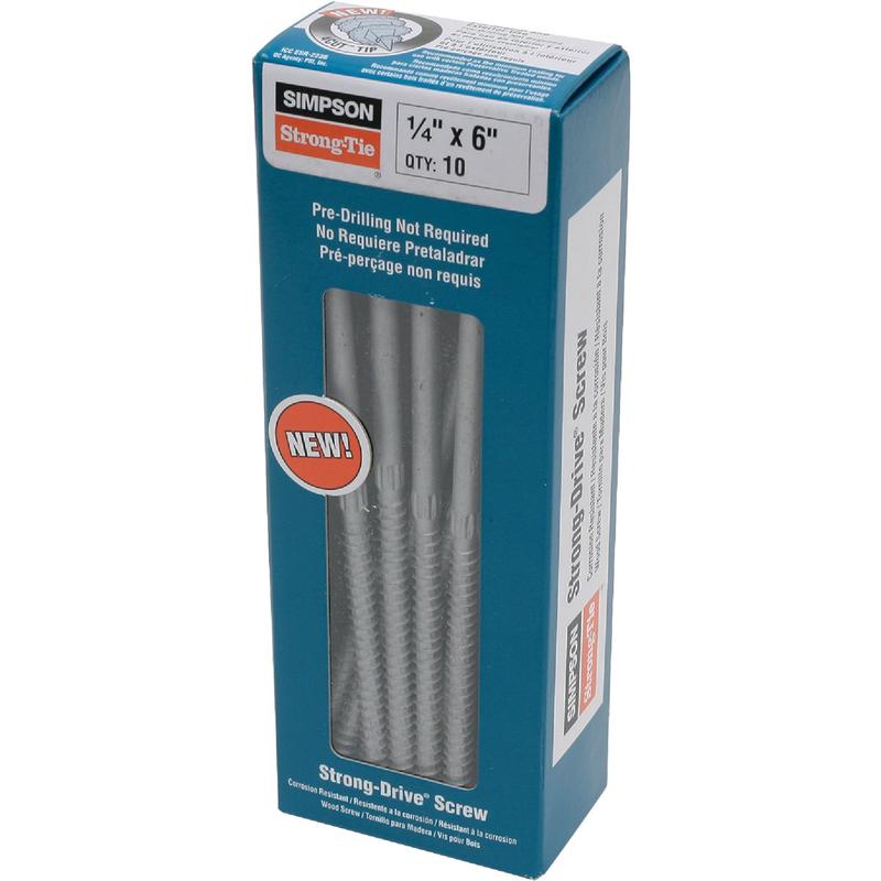 Simpson Strong-Tie 1/4 In. 6 In. Hex Head Structure Screw (10 Ct.)