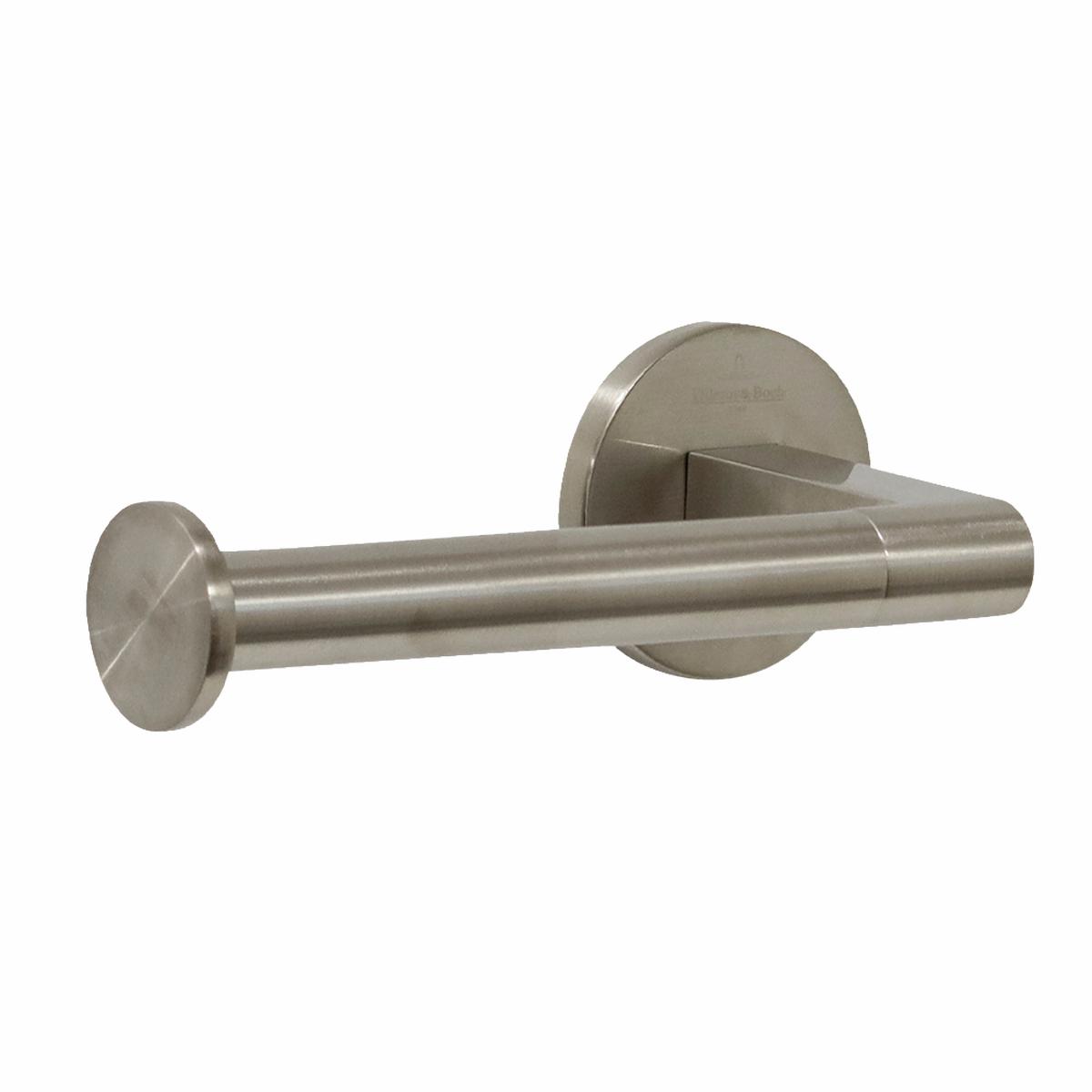 Villeroy & Boch Architectura Left Hand Facing Toilet Roll Holder Brushed Nickel