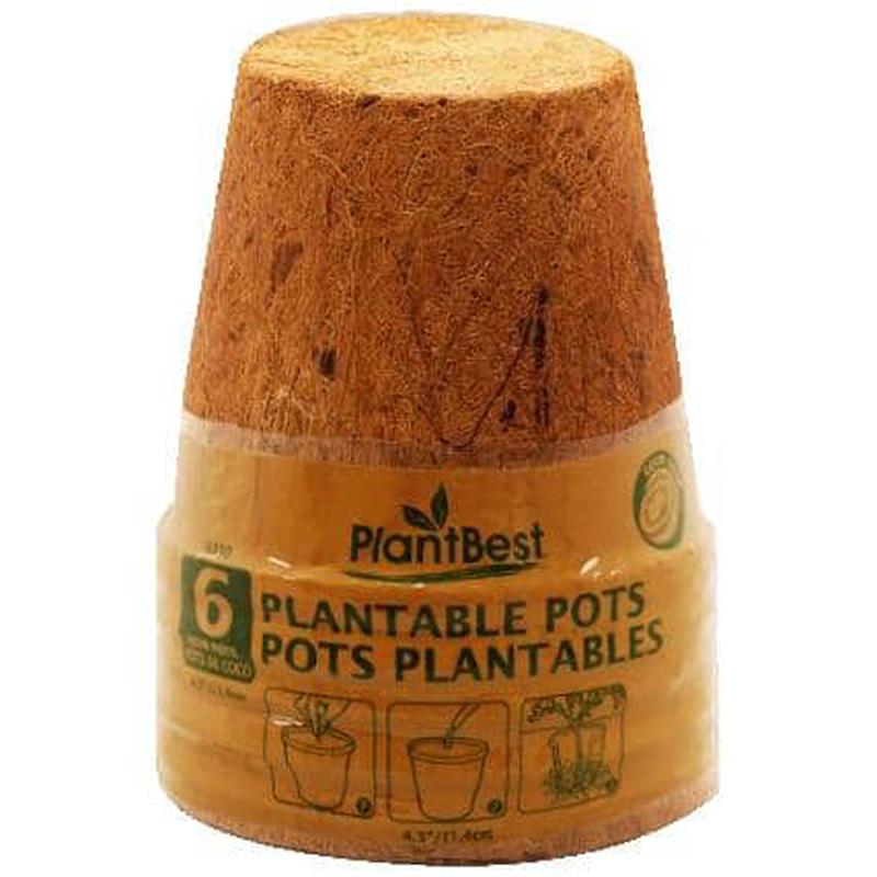 4″ Fiber Grow Pots – 6 Pack