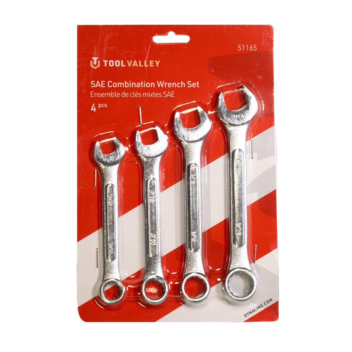 51165, SAE COMBINATION WRENCH SET