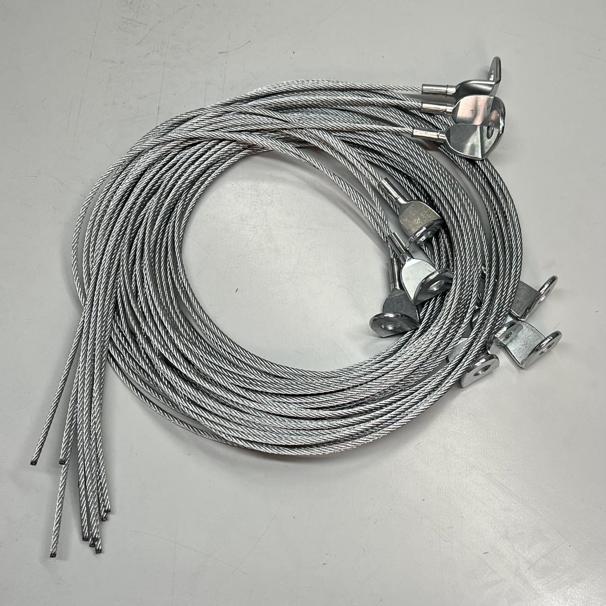 ALL FASTENERS  (10 PACK) Eyelet Cables 90 3/8″ 1/8″ 250 Lb X 10′ 6CL250-NE-10FT