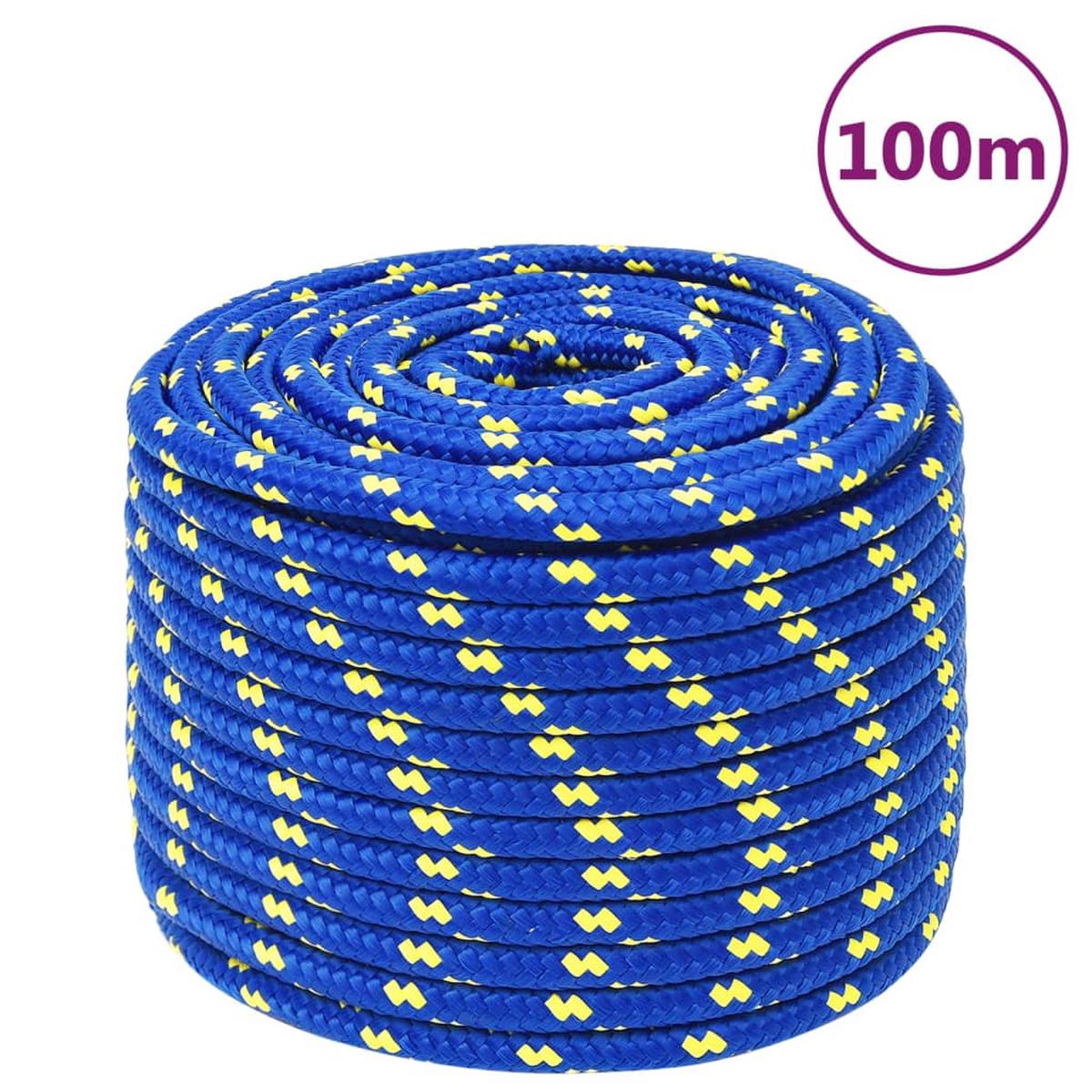 Berkfield Boat Rope Blue 12 mm 100 m Polypropylene