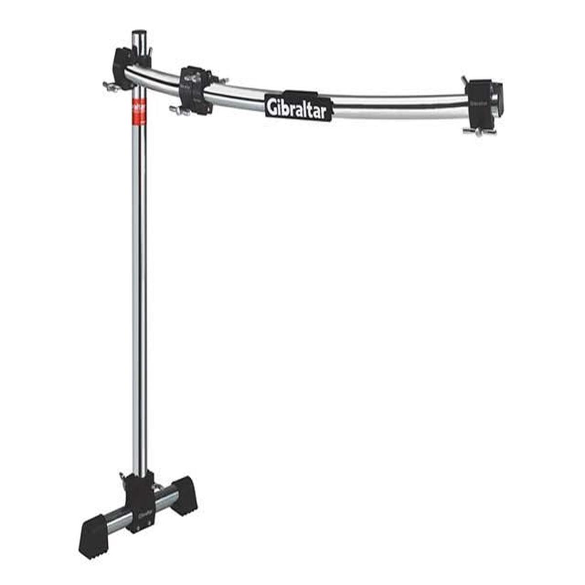 Gibraltar Road Series 36 Curved Bar Rack with Fix T Leg, RS Black Clamps GRS125C