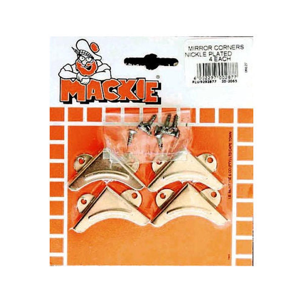Mackie Bracket Corner Mirror N/P 6mm 4Pc