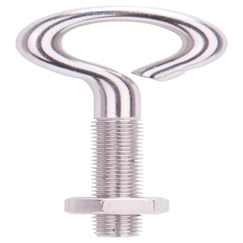 ProSource LR294 Eye Bolt, 6.2 mm Thread, Machine Thread, 1-1/2 in L Thread, 1 in Dia Eye, 196 lb Working Load, Pack of 10