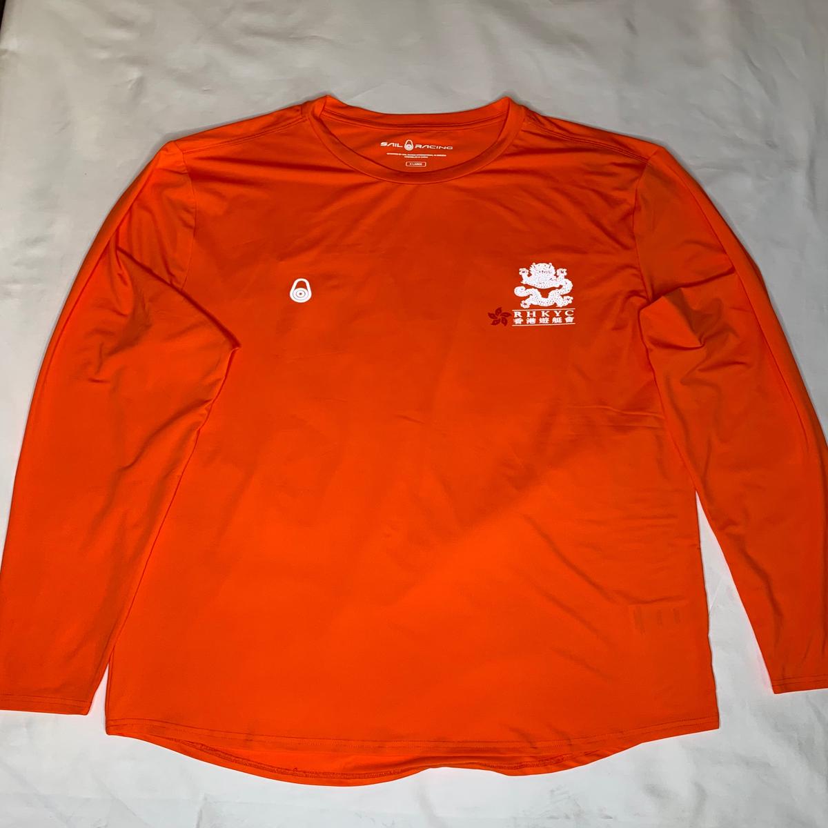 Rashguard LS Orange With Logo-Outrigger – XL