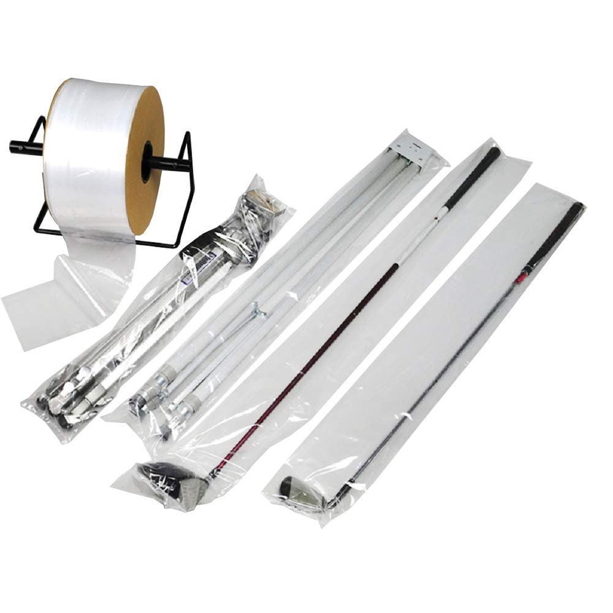 Roll of Poly Tubing clear 16 x 725 6 Mil Polyethylene Packaging for Odd-Size Items Long cylinder Objects Poly Tubing Roll for In