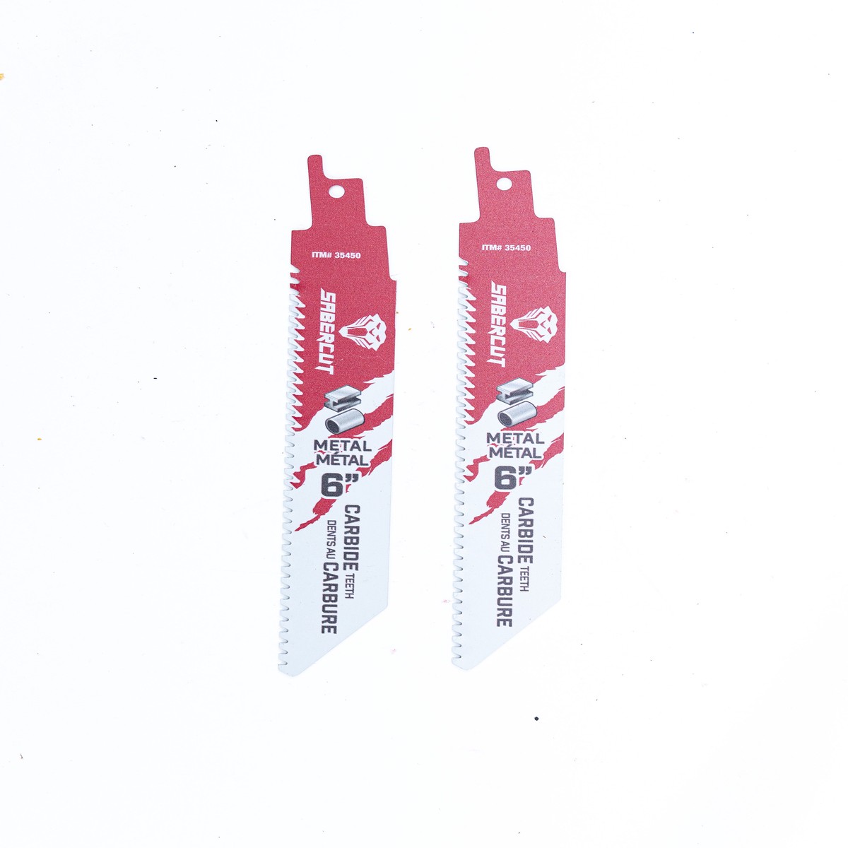 Sabercut Red Label 6 in. Thick Metal Carbide Reciprocating Saw Blade (2-Pack)