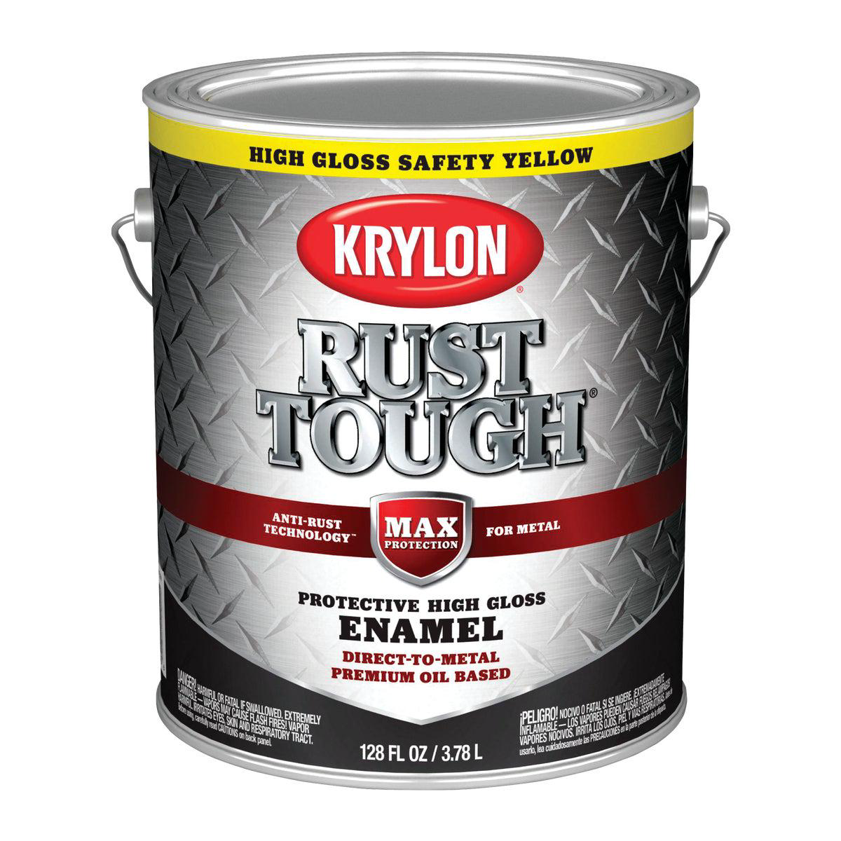 Valspar Oil-Based Gloss Anti-Rust Armor Safety Color Rust Control Enamel Safety Yellow 1 Gal