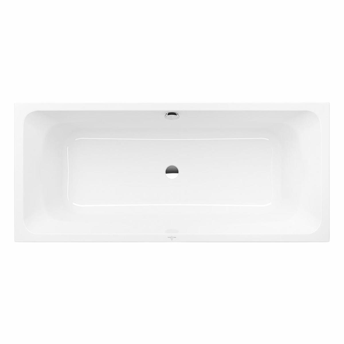 Villeroy & Boch Targa 1800mm Drop In Bath with White Overflow White