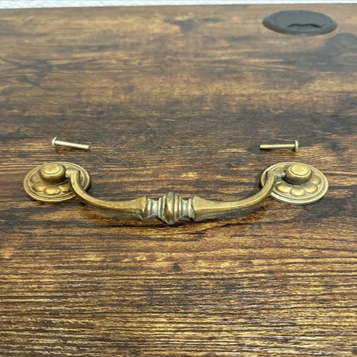 Drexel Esperanto Drawer Pull Tall Dresser Brass Vintage Drop Bail MCM Handle