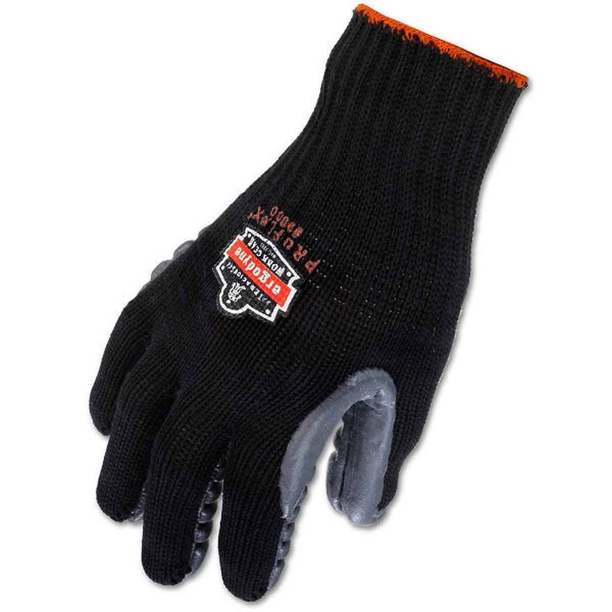 Ergodyne Proflex 9000 Lightweight Anti-Vibration Gloves, Large, Black, 1/Pair