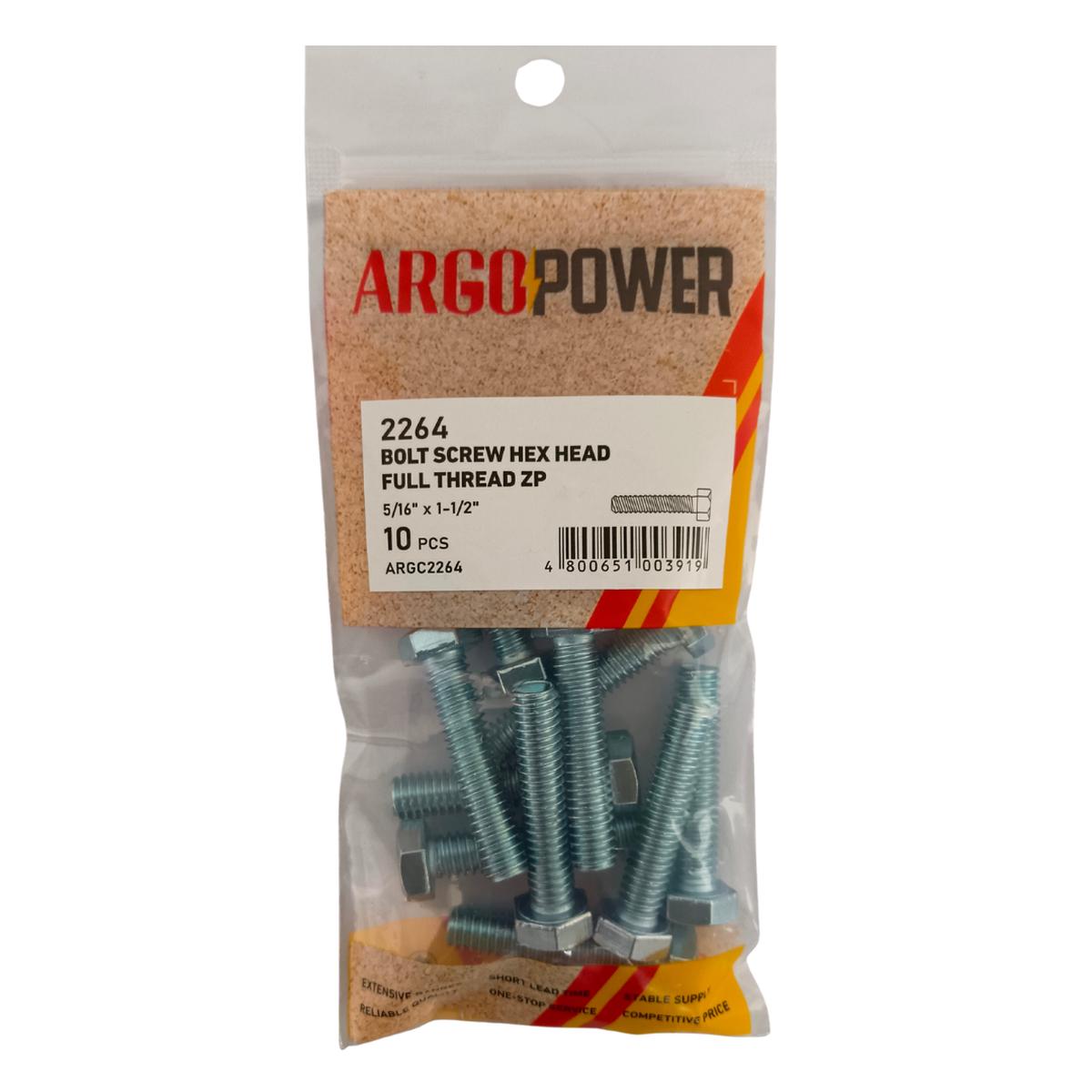 HEX CAP SCREW BOLT 5/16″ X 1-1/2″ 10PC Z