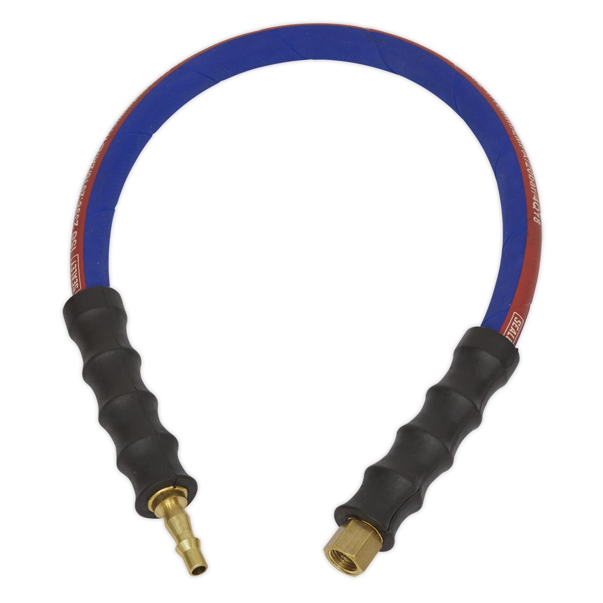 Sealey Air Leader Hose 600mm x 8mm with Tailpiece & 1/4″BSP Union AH2R