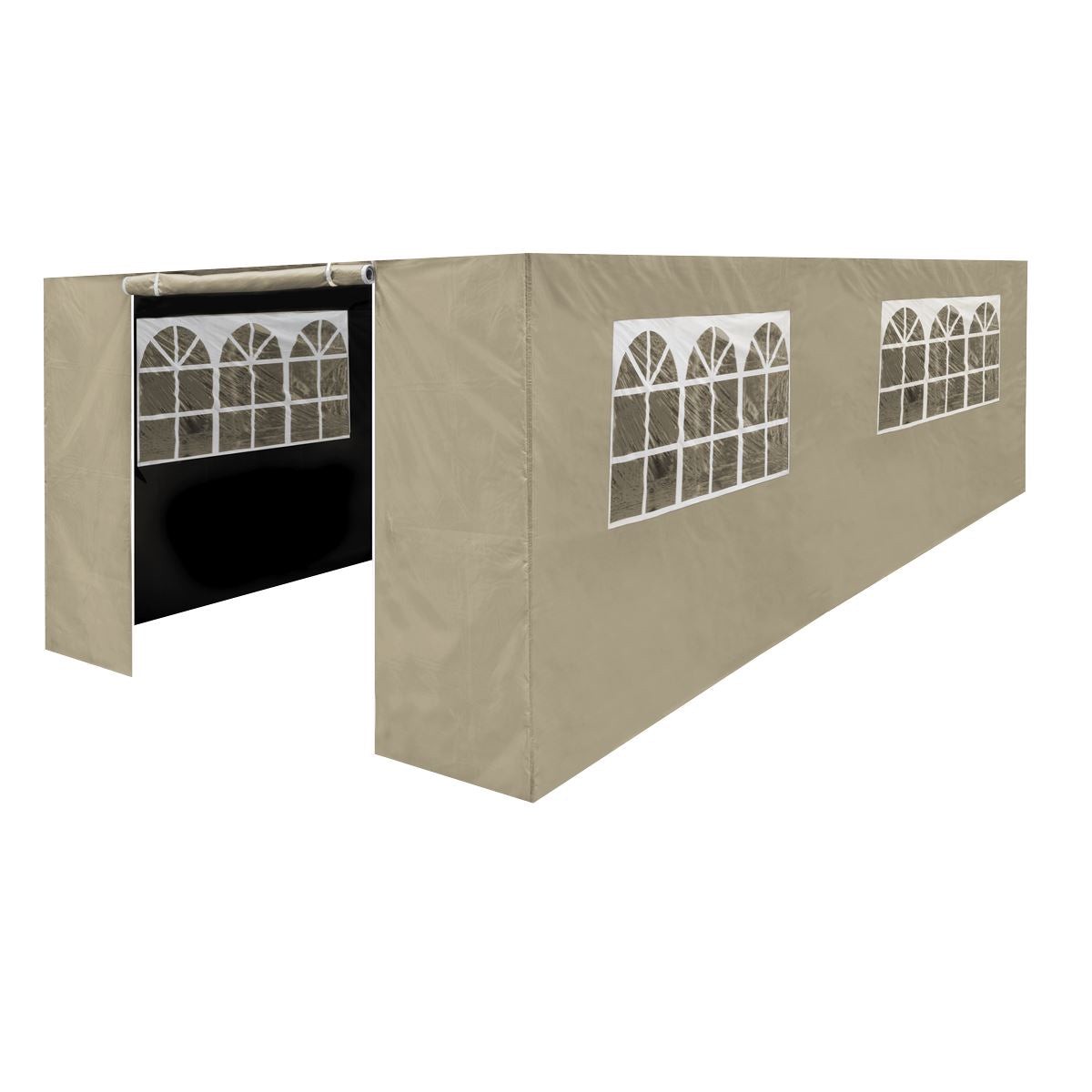 Sealey Dellonda Premium Side Walls/Doors/Windows for Gazebo/Marquee, Fits 3 x 6m Models – Beige DG154
