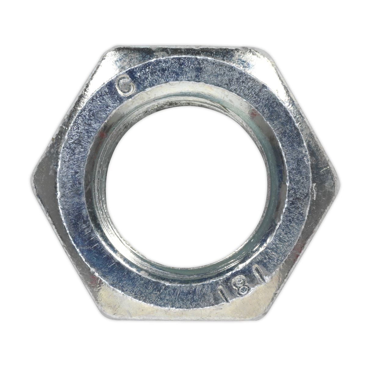Sealey Steel Nut DIN 934 – M20 Zinc Pack of 10 SN20
