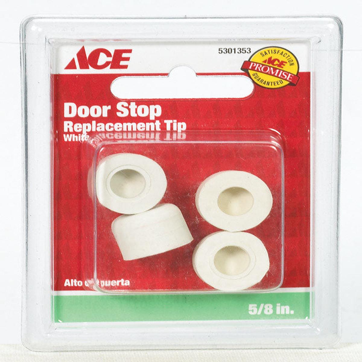 Ace Rubber Door Stop Tip 5/8 in. L White
