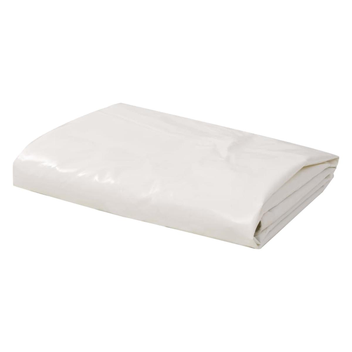 Berkfield Tarpaulin 650 g/m__ 4×8 m White
