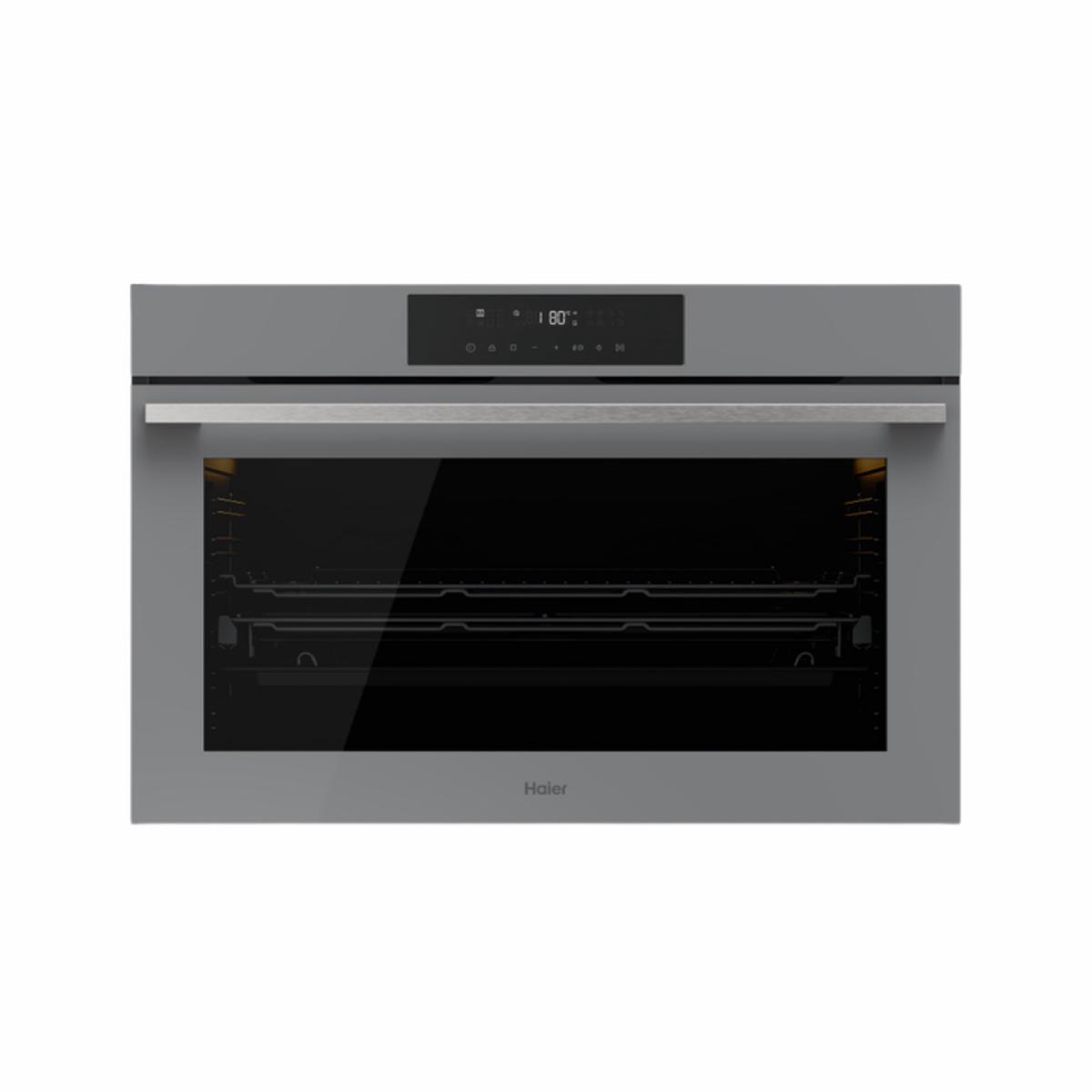 Haier 90cm 500 Series Built in Oven (16 Function, Air Fry, Steam Assist) Grey