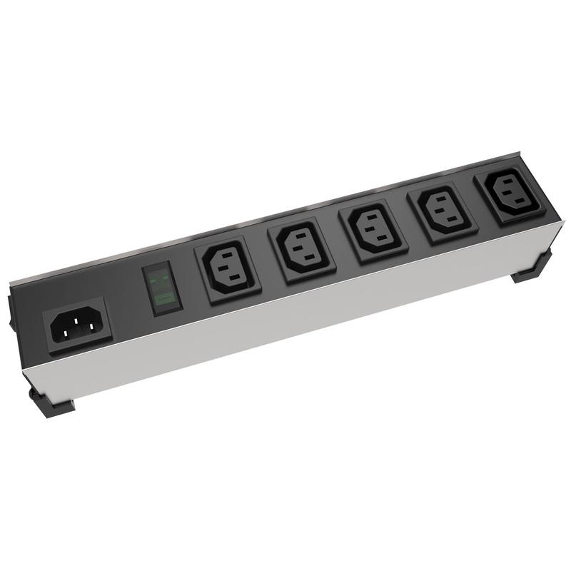 Heavy Duty Power Bar, 16.5″ , IEC 8-Outlet, 240VAC, 10A Heavy Duty Power Bar, 16.5″ , IEC 8-Outlet, 240VAC, 10A