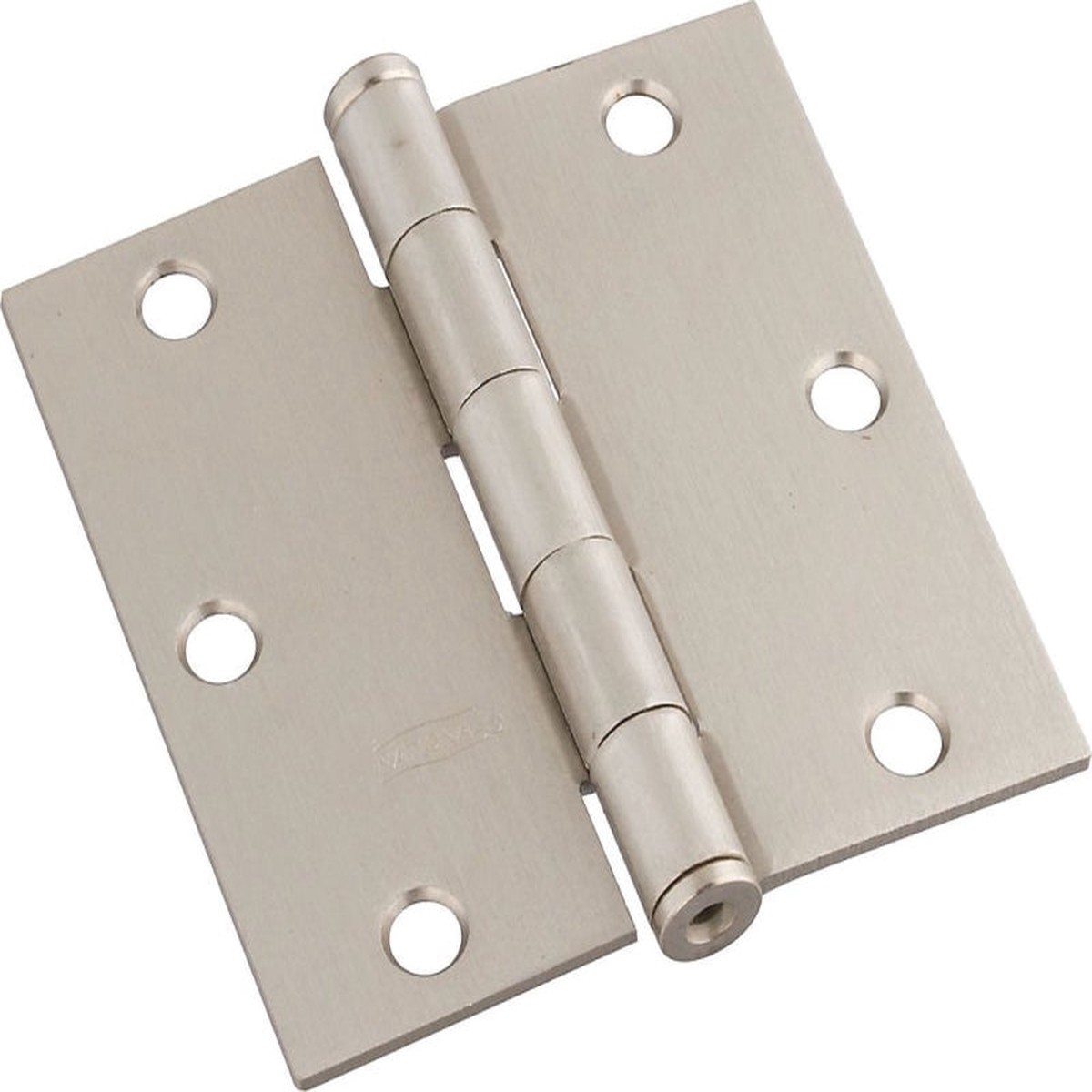 National Hardware N830-248 Door Hinge Cold Rolled Steel Satin Nickel Non-Rising Removable Pin Full-Mortise 50 lb