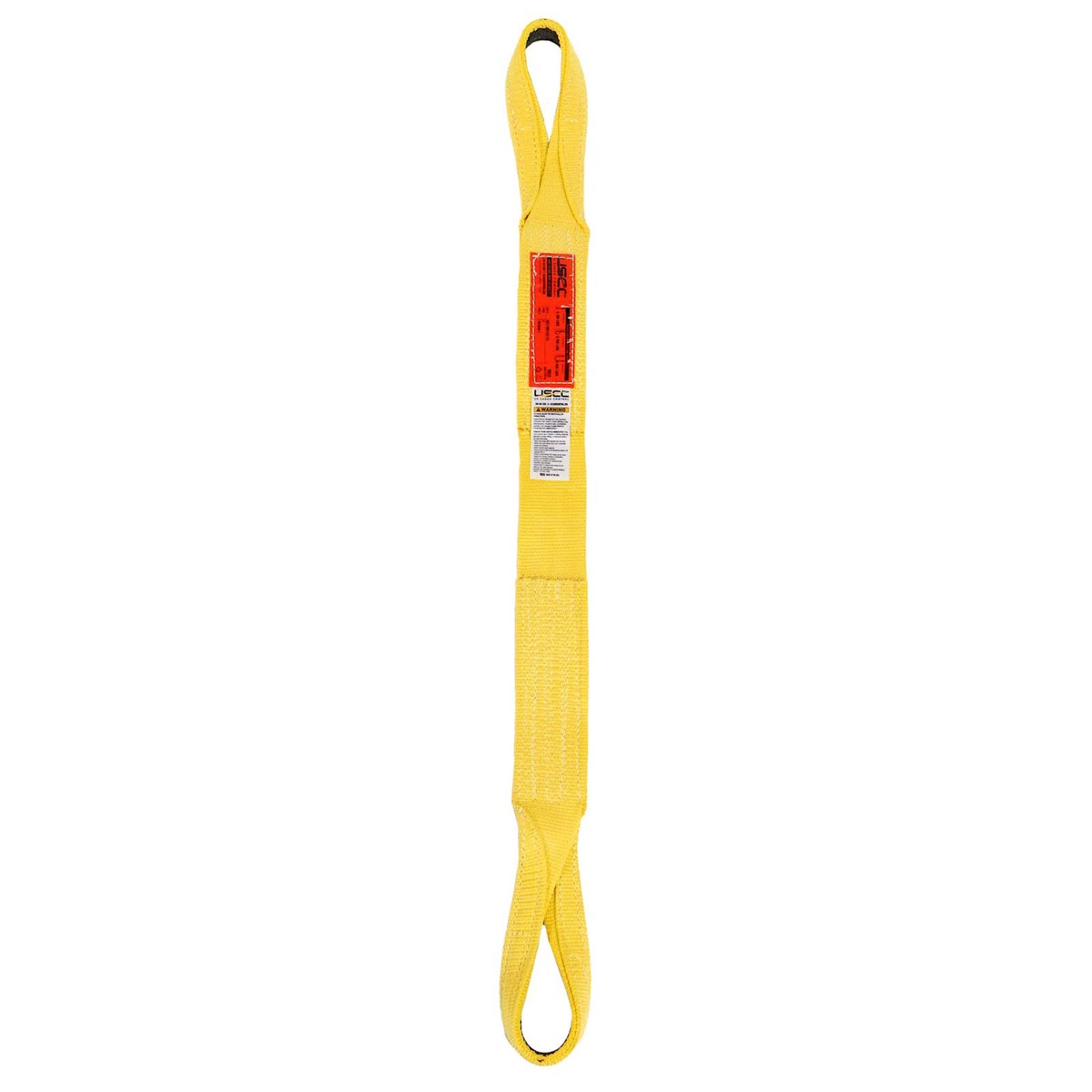 Nylon Lifting Sling – Twisted Eye & Eye | Reinforced Eyes – 4″ x 14′ – 4-ply