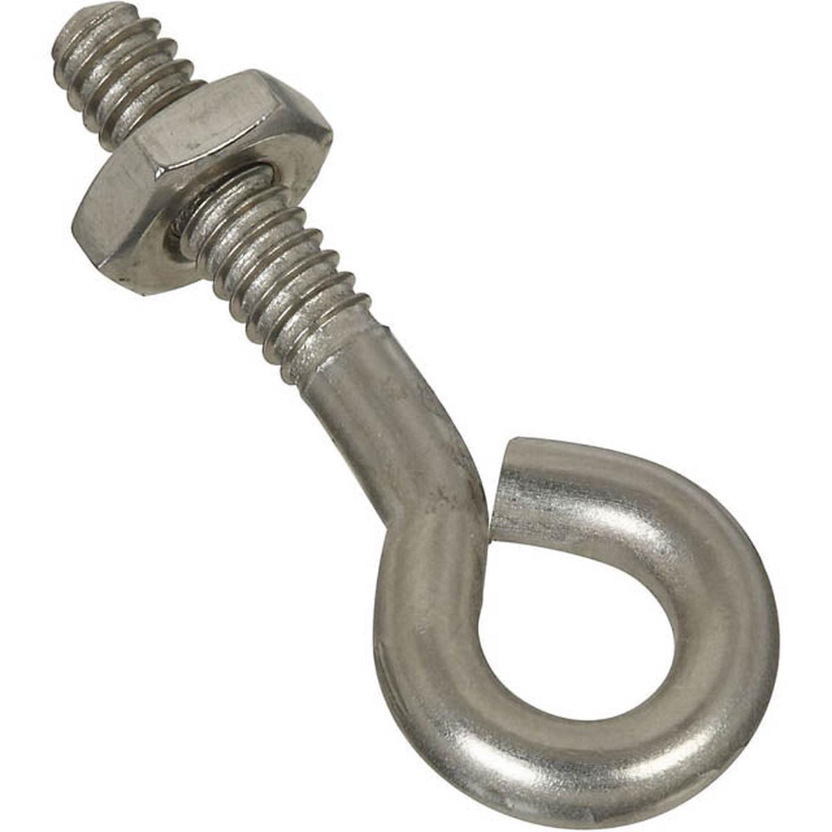 S838-003 – EYE BOLT 6X76MM 38KG SS W/NUT