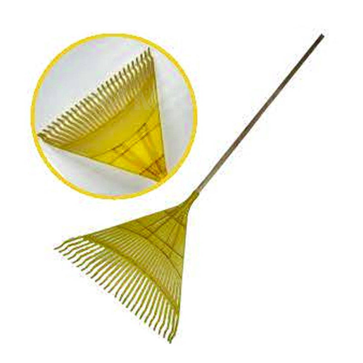 Megatools MLFRY Lawn Rake Wooden Handle